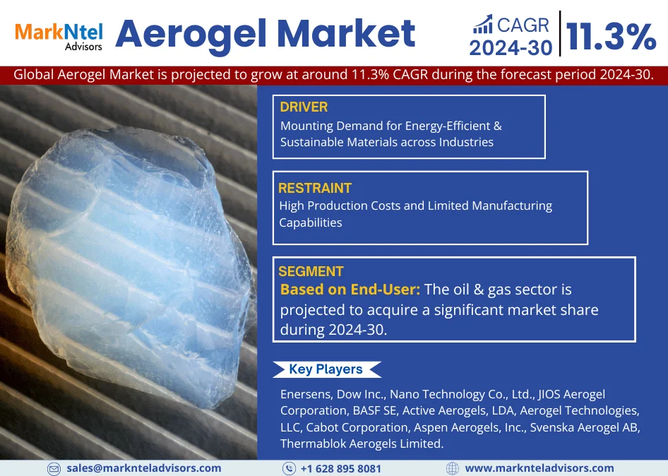 Aerogel Market Report 2030: Analysis of Market Size, CAGR, Profitable Segments, and Leading Regions