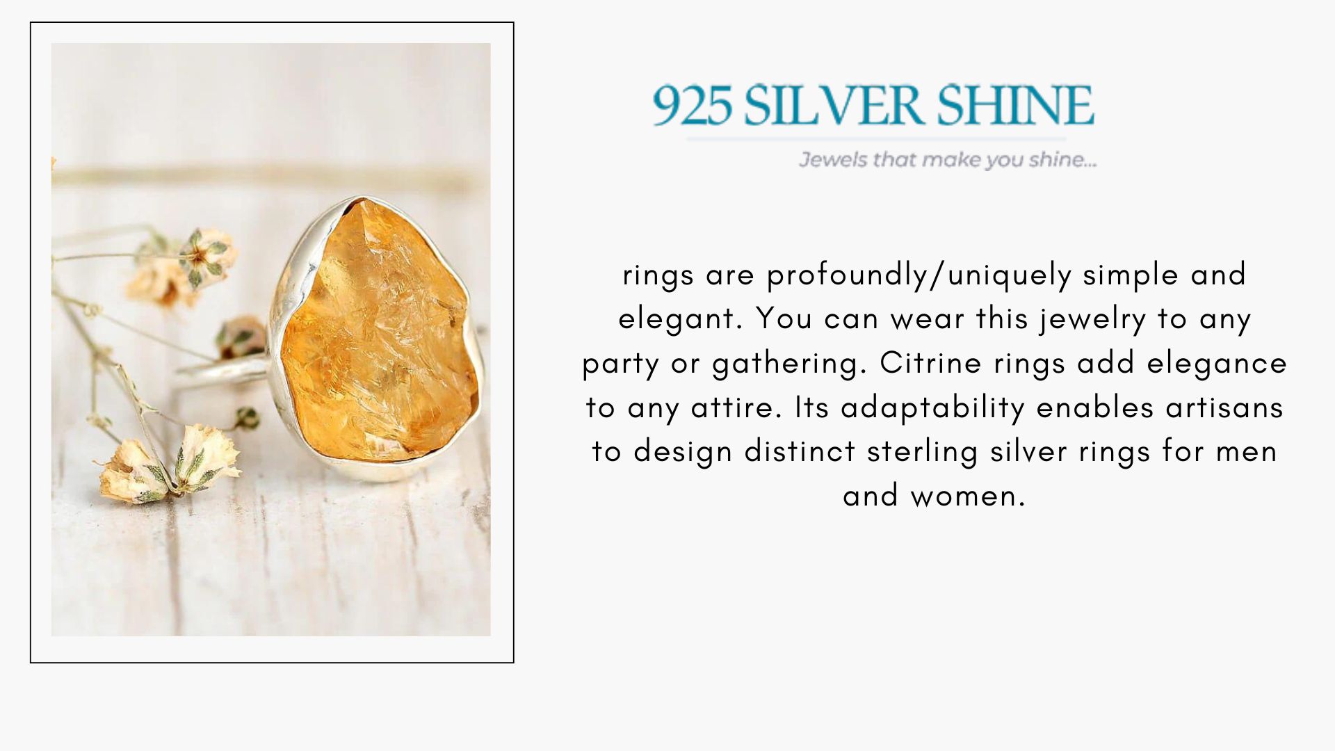 citrine jewelry, citrine rings for women, citrine rings for daily wear, steling silver citrine jewelry, wholesale suilver citrine rings