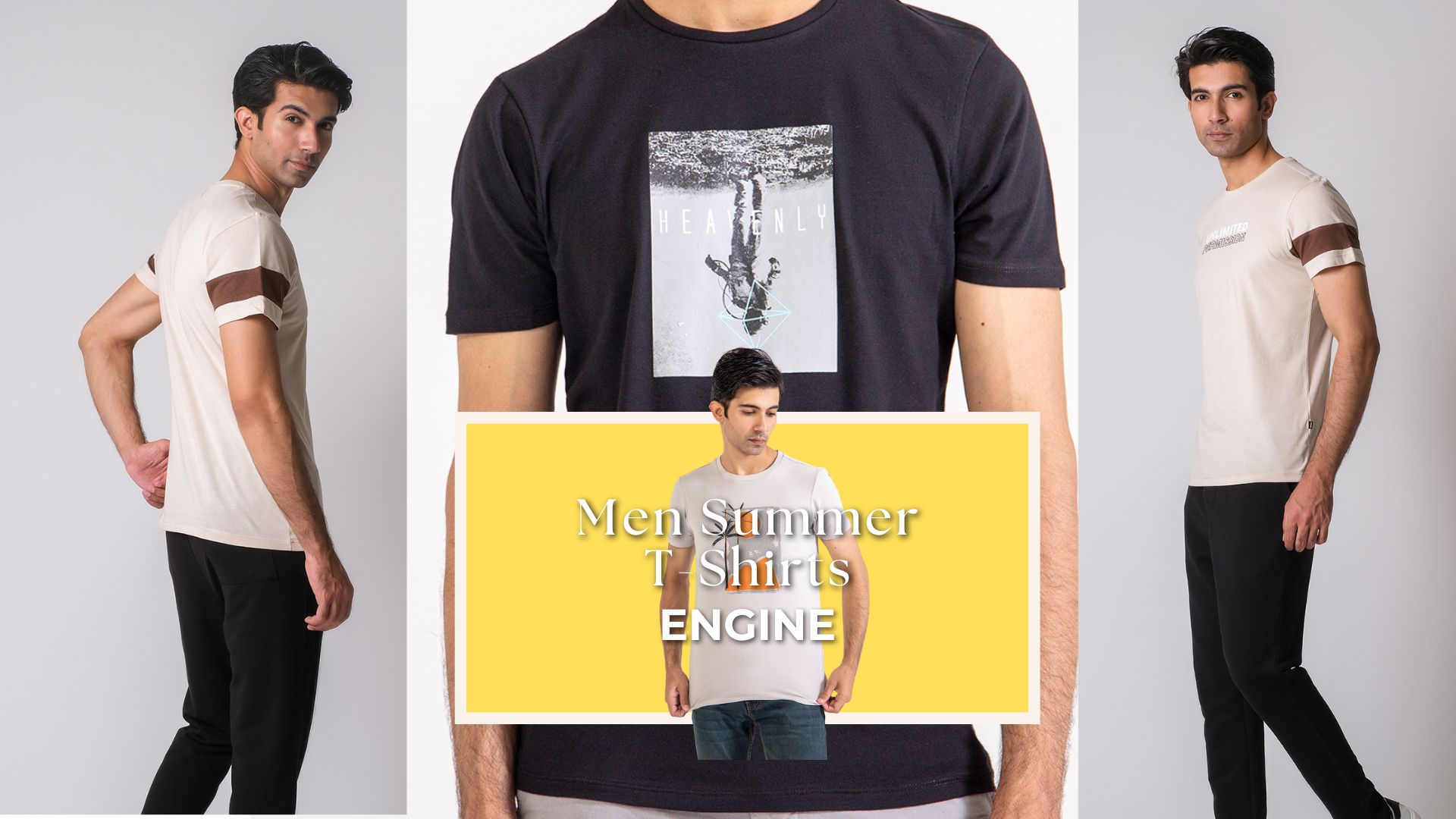 ENGINE Men T-Shirts for Summer