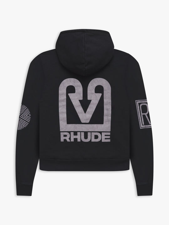 Rhude Banque De Hoodie Black