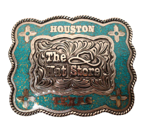 Custom Western belt buckles in Texas