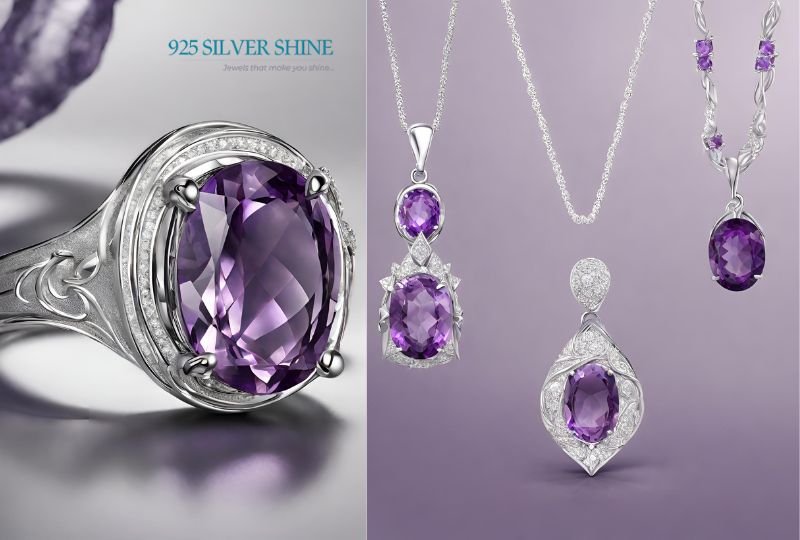 amethyst jewelry, amethyst gemstone jewelry, wholesale silver amethyst jewelry, 925 sterling silver, sterling silver amethyst jewelry, wholesale silver amethyst jewelry supplier