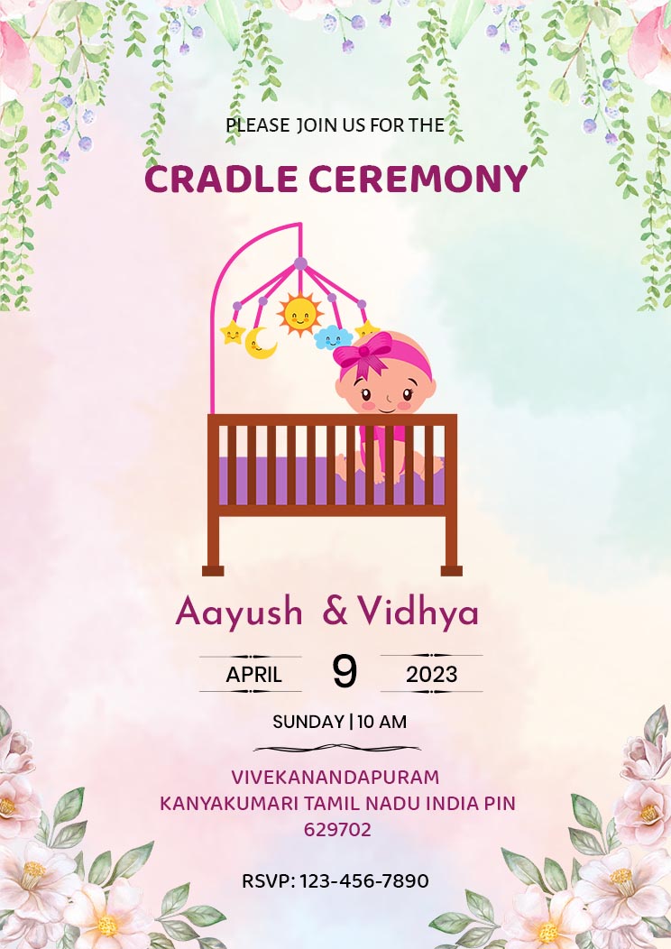 Cradle Ceremony card