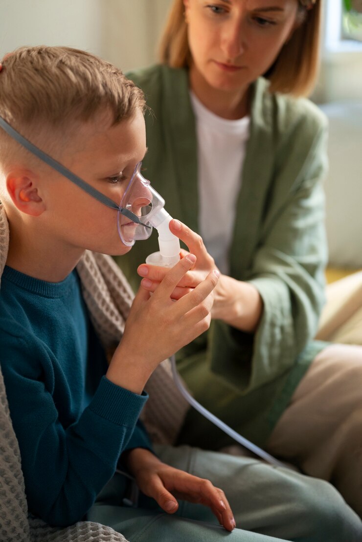 side-view-sick-kid-using-nebulizer