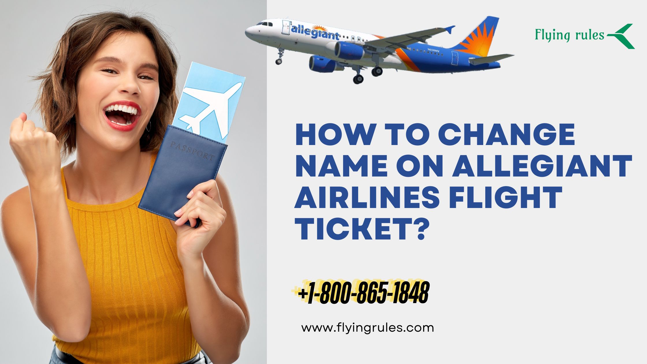 how to change name on Allegiant Airlines flight ticket