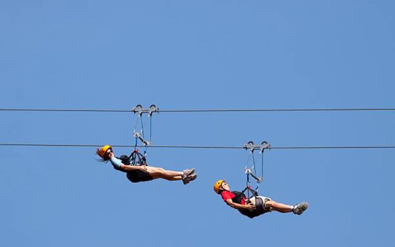 the Dubai Marina Zipline